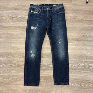 DIESEL TEPPHAR SLIM CARROT Wash 0844T Distressed Stretch Denim Jeans 30” x 26”